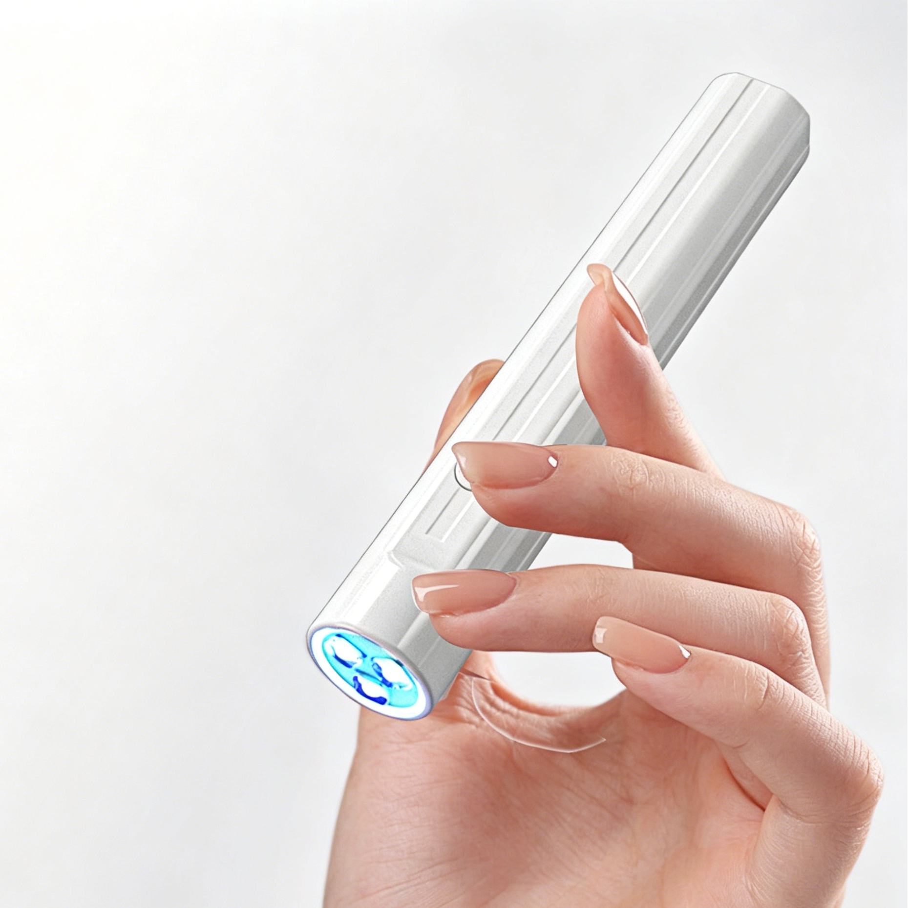 Portable Handheld UV LED Nail Lamp,Gel Curing Light with FREE Solid Gel Nail Polish for Manicure DIY & Salon